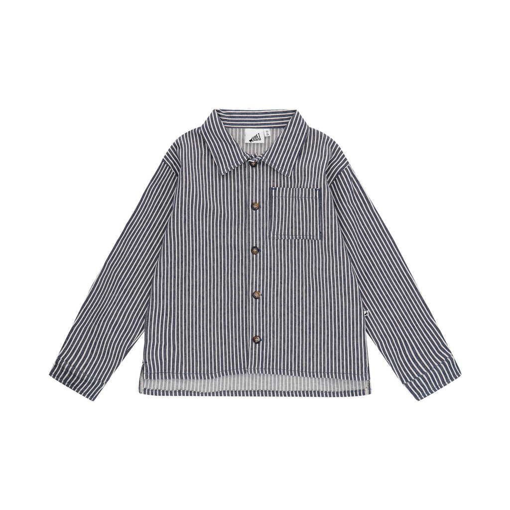 OVERSHIRT Striped Denim