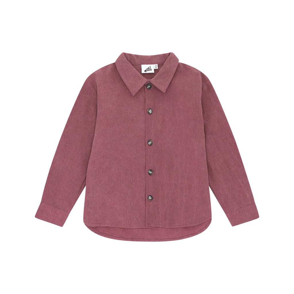 TWILL SHIRT burgundy