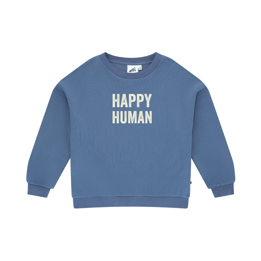 SWEATER HAPPY HUMAN / VINTAGE INDIGO