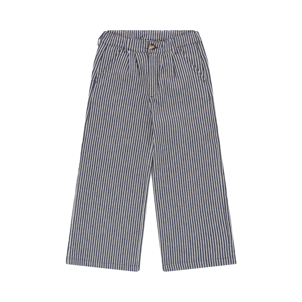 WIDE TROUSER Striped Denim