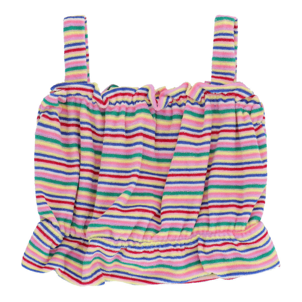 CROP TOP Terry Towel Stripes