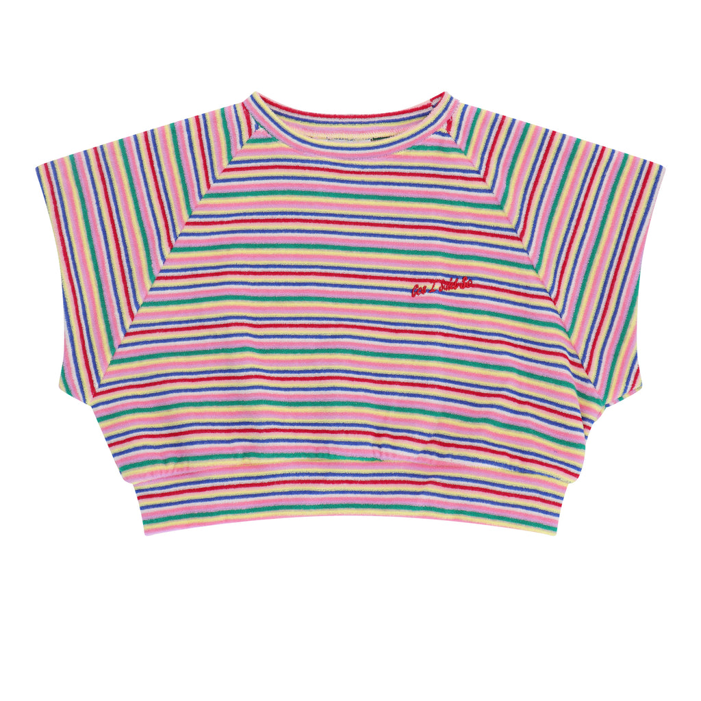 JOG TOP Terry Towel Stripes